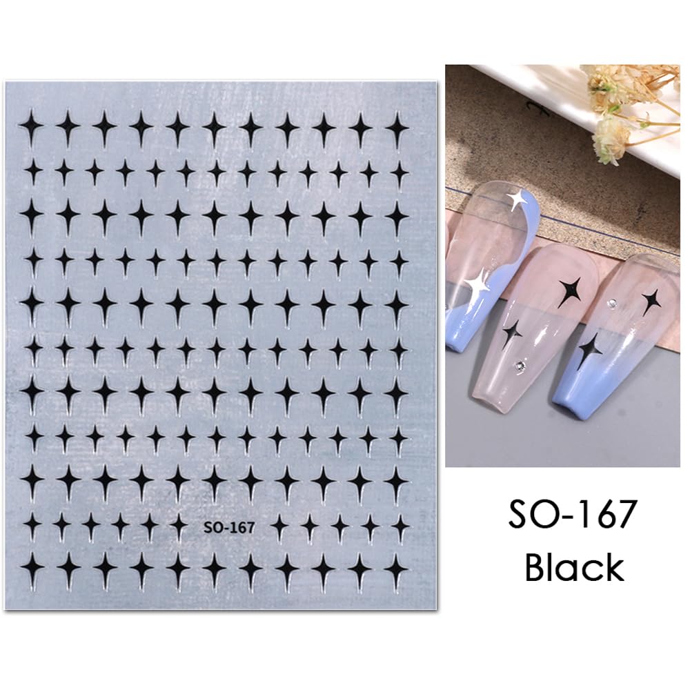 SPLOCUDU star stickers applied on fingernails demonstrating easy use