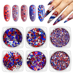 SPNBCQ front packaging showing six grids and patriotic sequins for easy selection