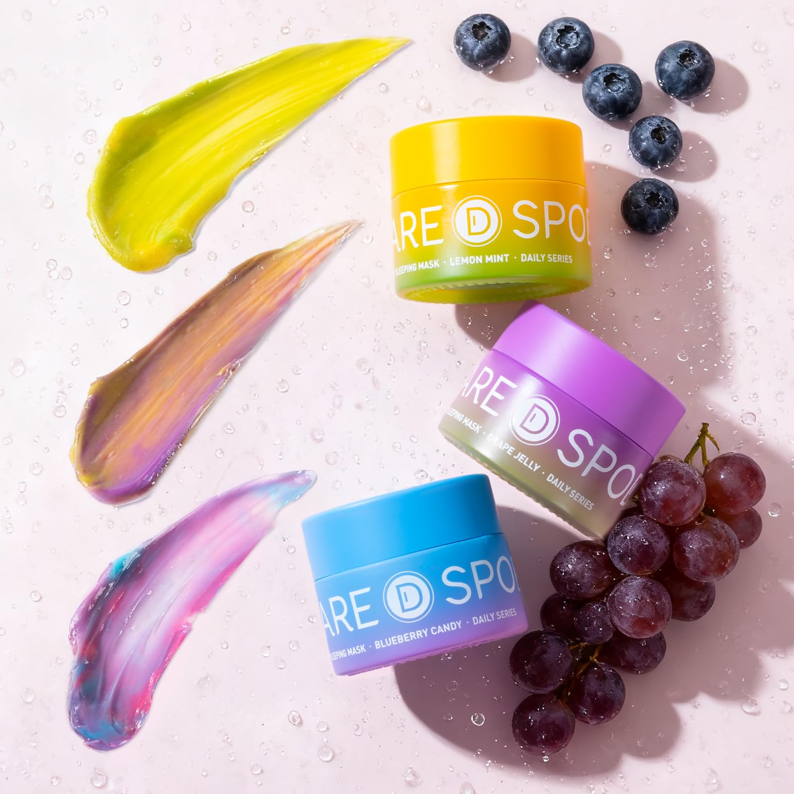 SPODARE jar on bedside table visualizing bedtime routine for restorative lip care