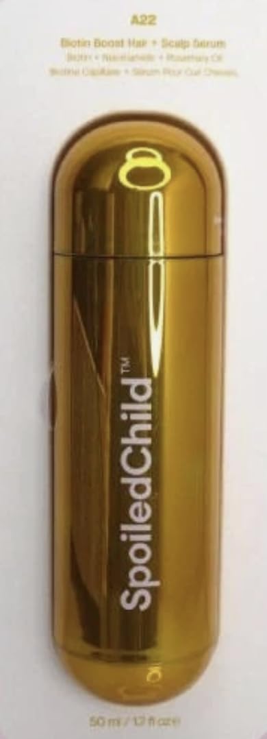 SpoiledChild A22 application on scalp demonstrating even coverage benefit