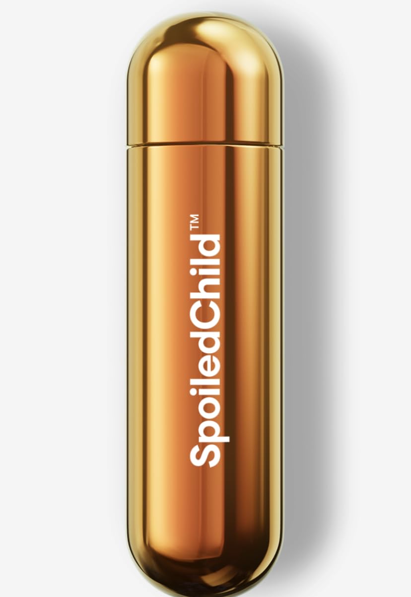 SpoiledChild A22 front packaging showing label and refill option benefit