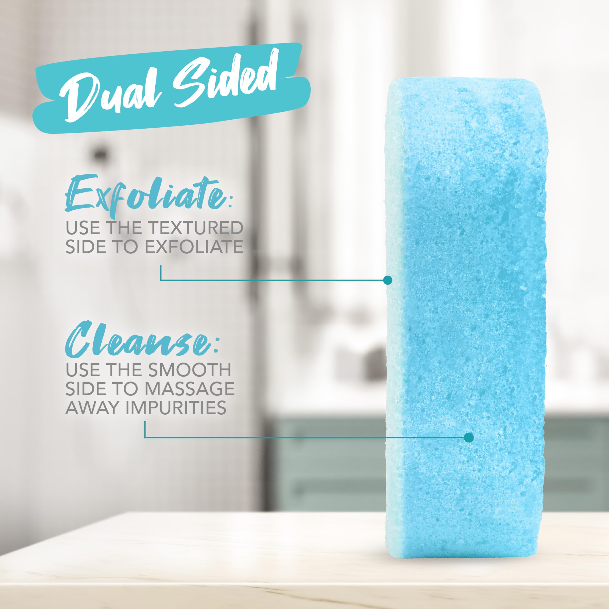 Spongeables next to a toothbrush for size comparison and compact storage benefit