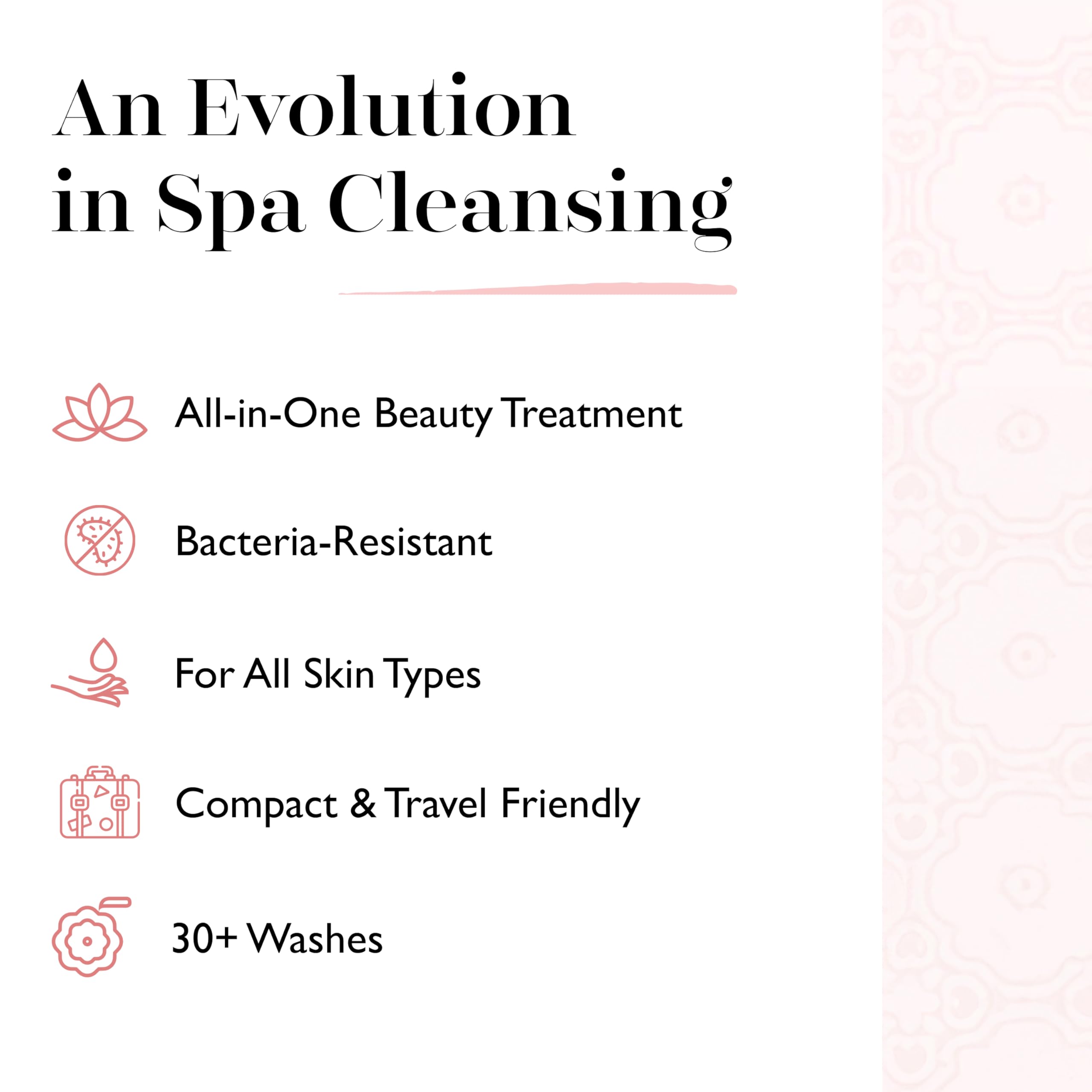 SPONGELLÉ pedi buffer producing lather in bath for quick cleansing
