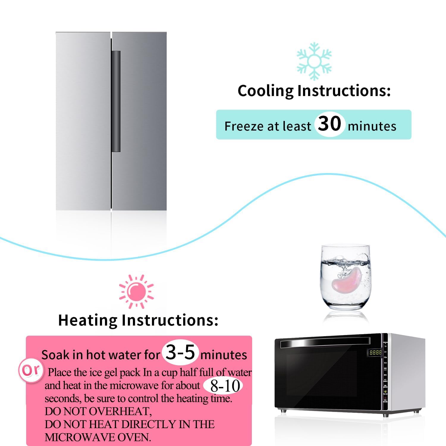 Sport Emblema patches chilled in refrigerator demonstrating cold therapy convenience