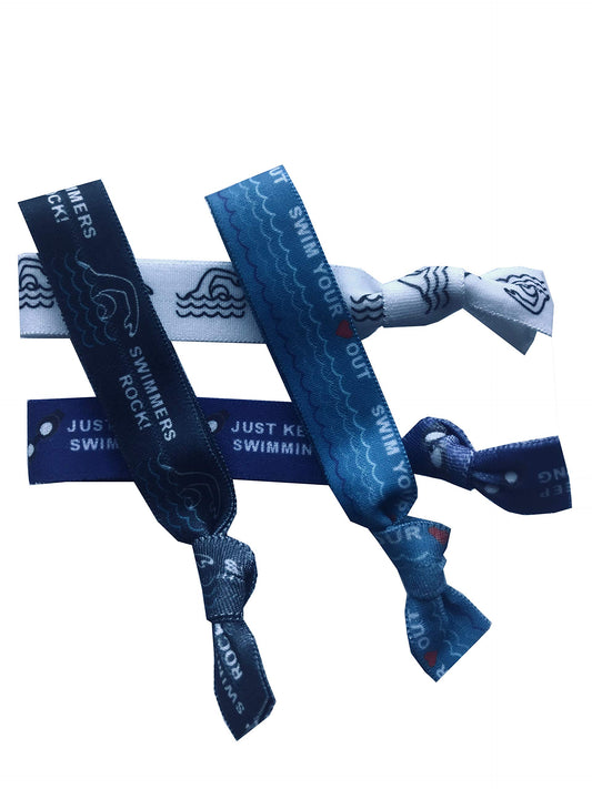 Sportigift close-up of elastic textures and swim designs, showing soft stretch and reduced hair crease