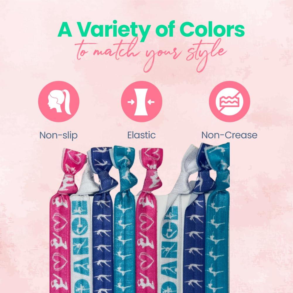 Sportybella hair tie in a ponytail demonstrating secure hold during movement