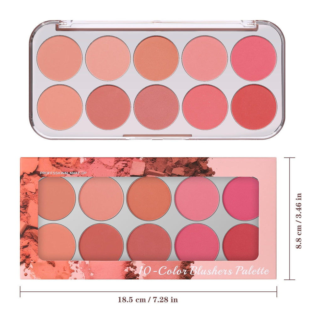 SPRINGSKY close-up of blush pans highlighting silky, blendable texture