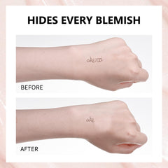 SPRINGSKY model applying glotion to cheek for natural luminous benefit