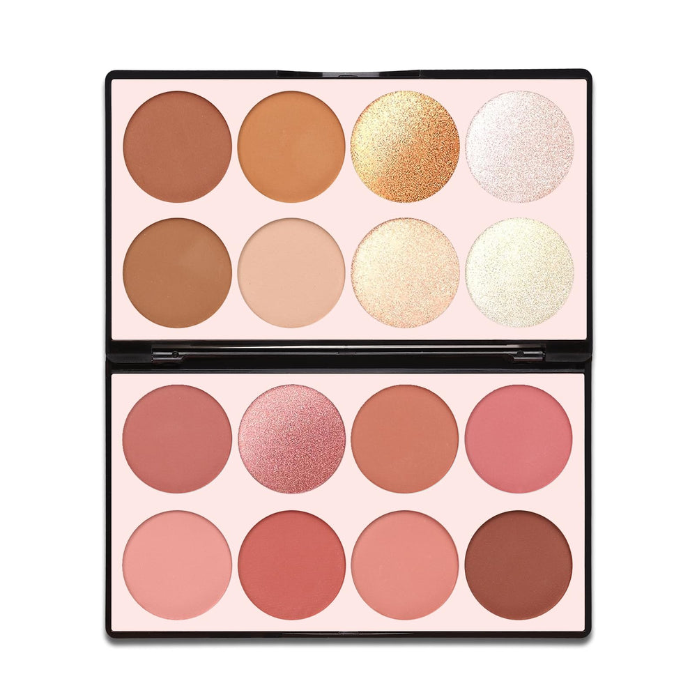 SPRINGSKY palette front closed with compact packaging, perfect for travel