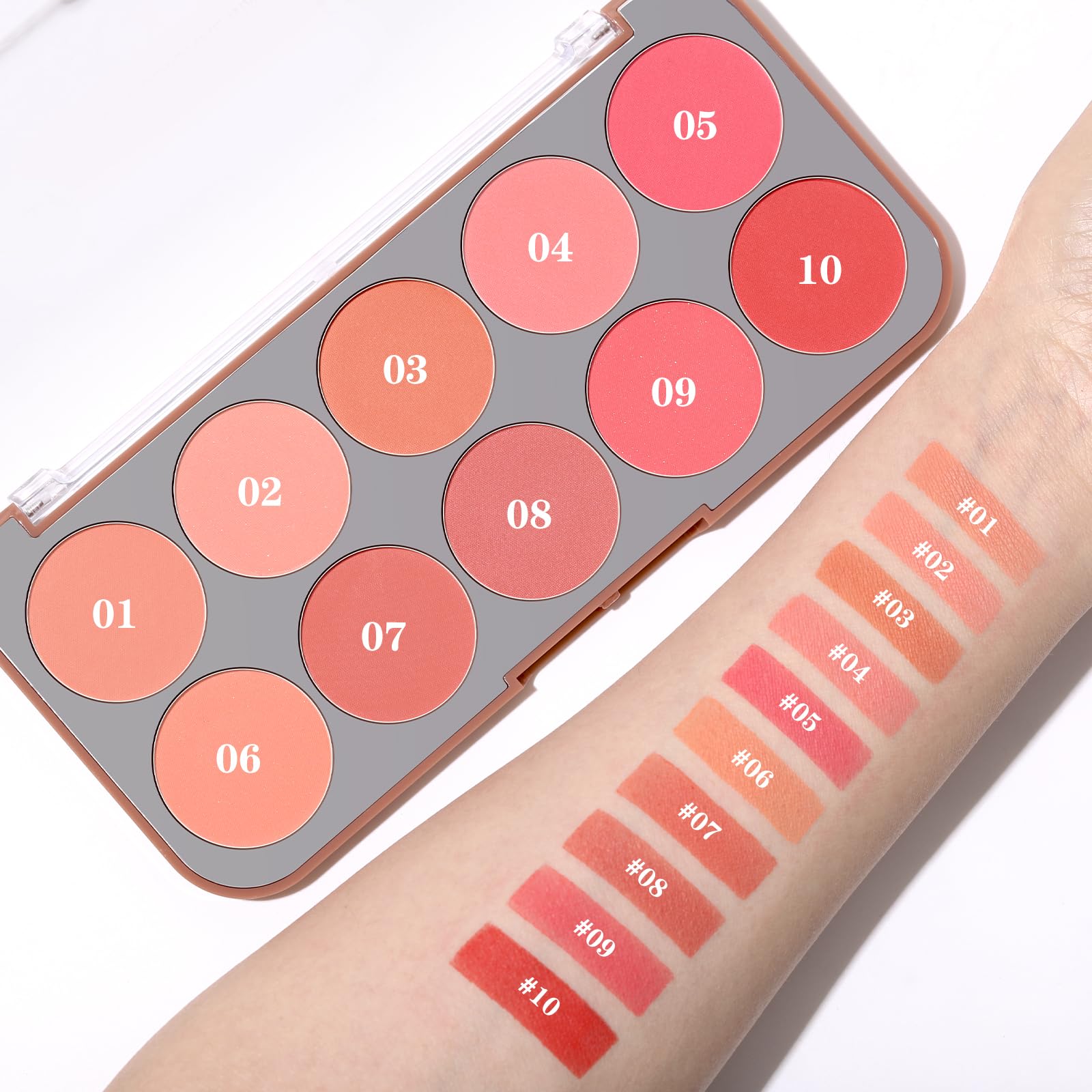 SPRINGSKY texture swatched on skin showing smooth, buildable color payoff