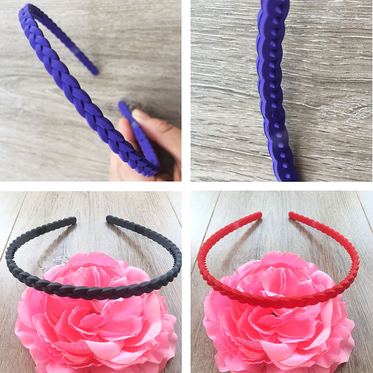 Springtime teen model wearing a headband for secure hold and polished look