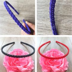 Springtime teen model wearing a headband for secure hold and polished look