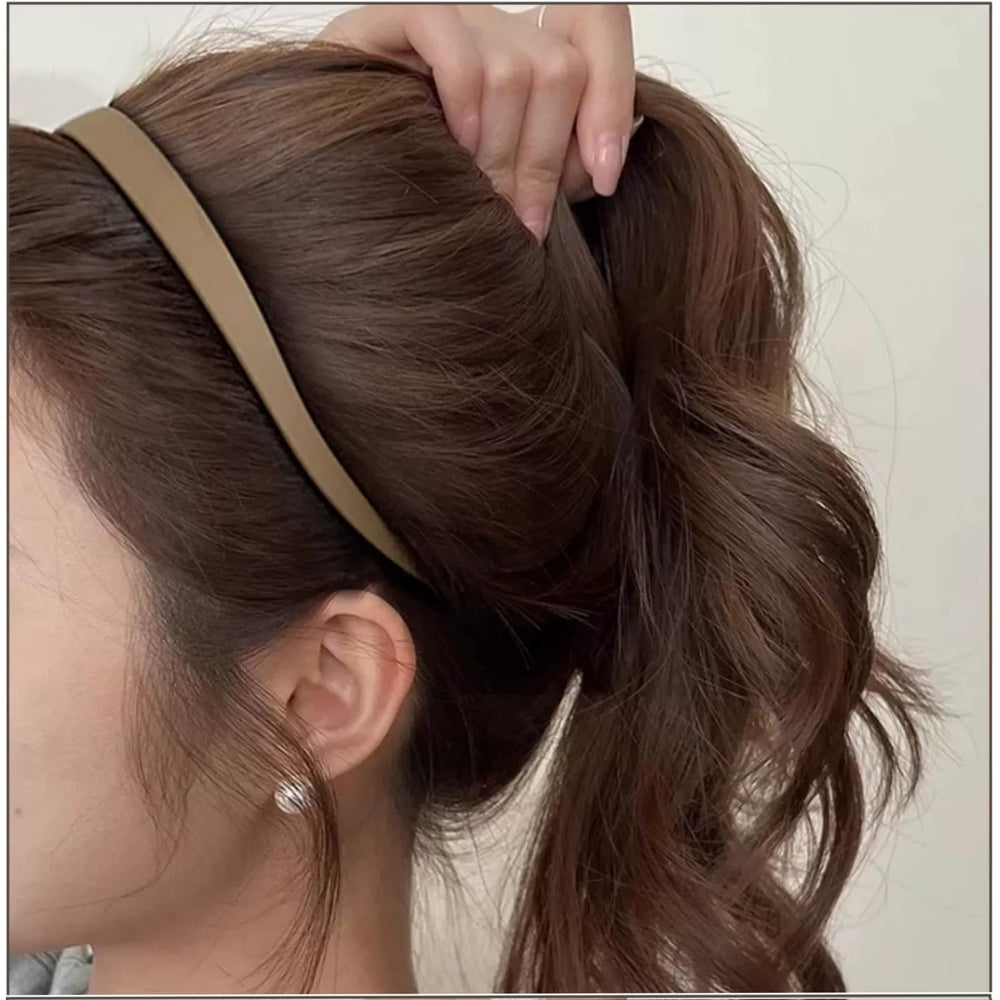 Springtime single beige headband side profile for comfortable fit benefit