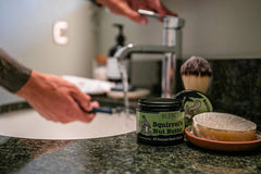 Squirrel's Nut Butter applied on thigh to prevent chafing during activity