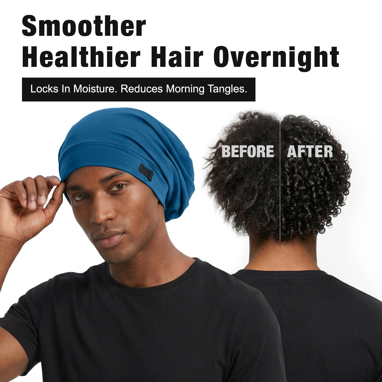 Srevela elastic band detail demonstrating secure, comfortable all-night hold