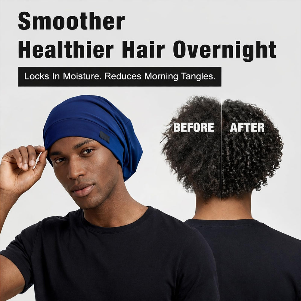 Detail of Srevela elastic band, secure fit that stays on while sleeping