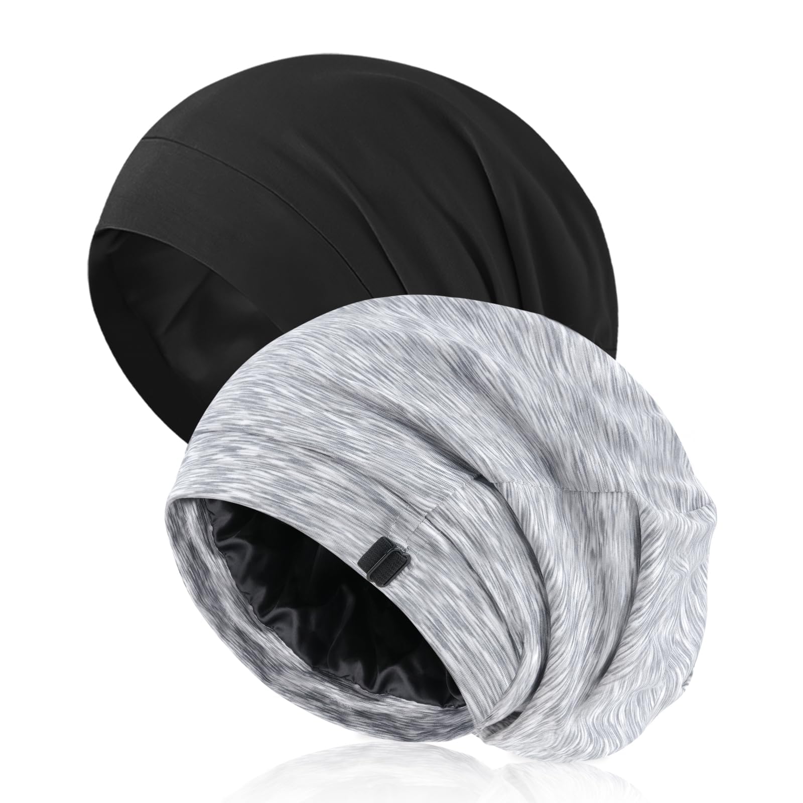Srevela front view showing two bonnets and packaging, protective sleep solution