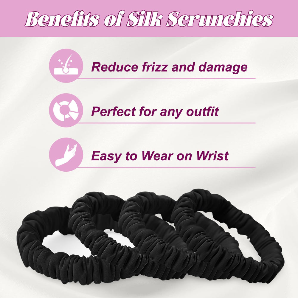 Srevela scrunchie held in hand showing compact size and travel-friendly convenience