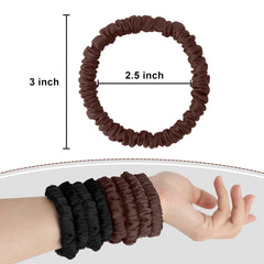 Srevela scrunchie worn as wrist bracelet offering convenience and style benefit