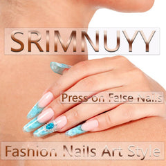 SRIMNUYY tray layout showing 24-piece size assortment for customized fit