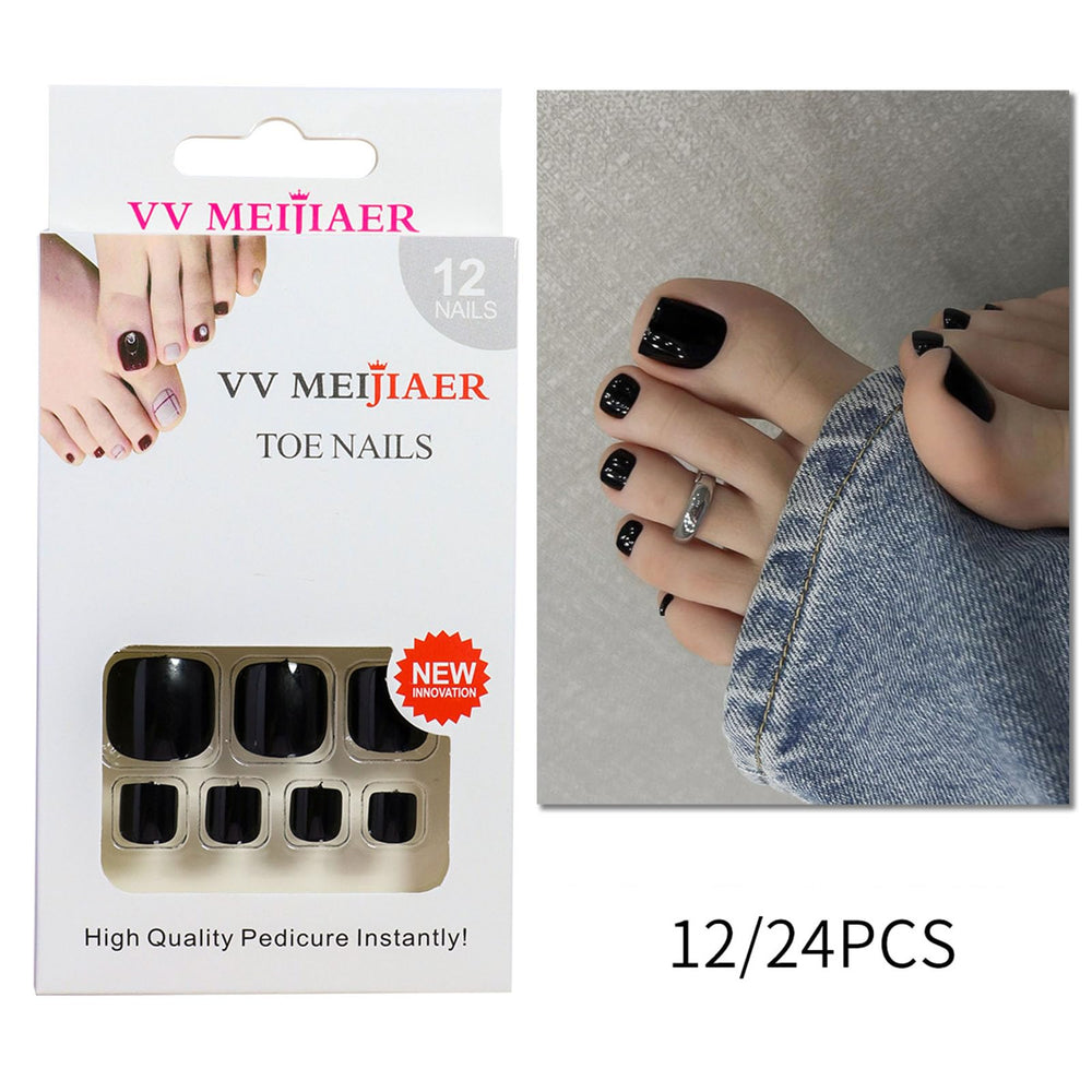 SRIMNUYY toe nails worn with sandals showing instant polished look for events