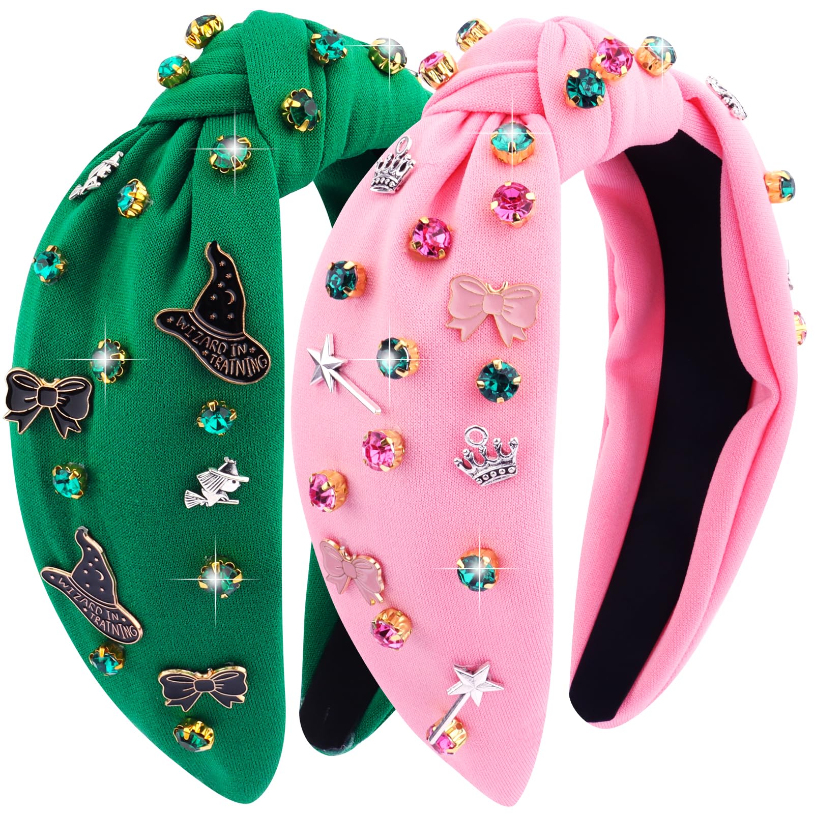 srotmirw front view showing both pink and green headbands and decorative details for easy selection