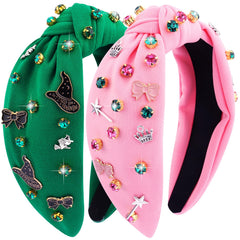 srotmirw front view showing both pink and green headbands and decorative details for easy selection