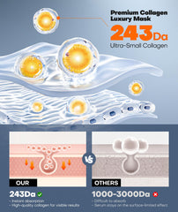 Srripo close-up mask sheet texture highlighting high-serum absorption