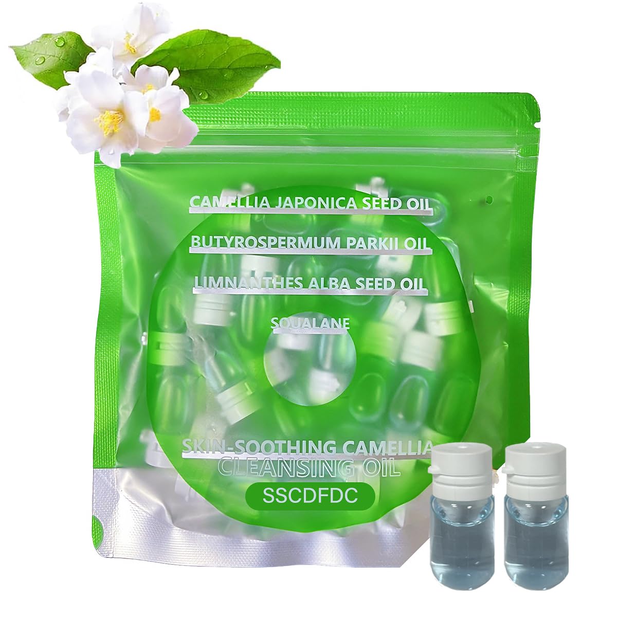SSCDFDC front packaging showing 20 sachets and travel-ready design benefit convenience