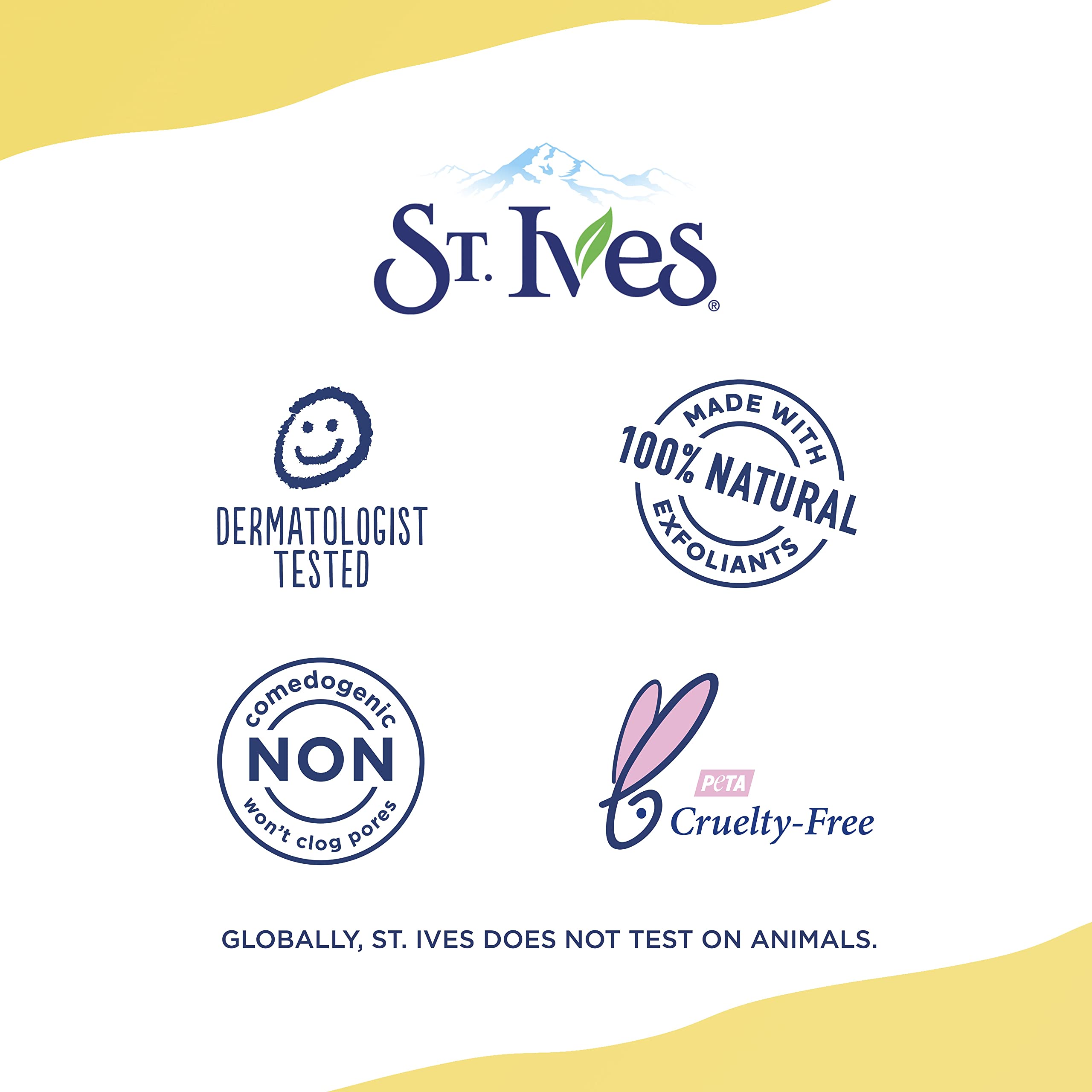 St. Ives mask applied on cheek demonstrating smooth, hydrating coverage