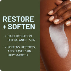 St. Ives being rubbed into arm to show smooth, hydrated skin benefit