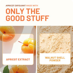 Hand holding St. Ives apricot travel scrub showing compact convenience