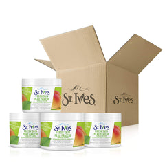 St. Ives before and after texture comparison showing smoother skin