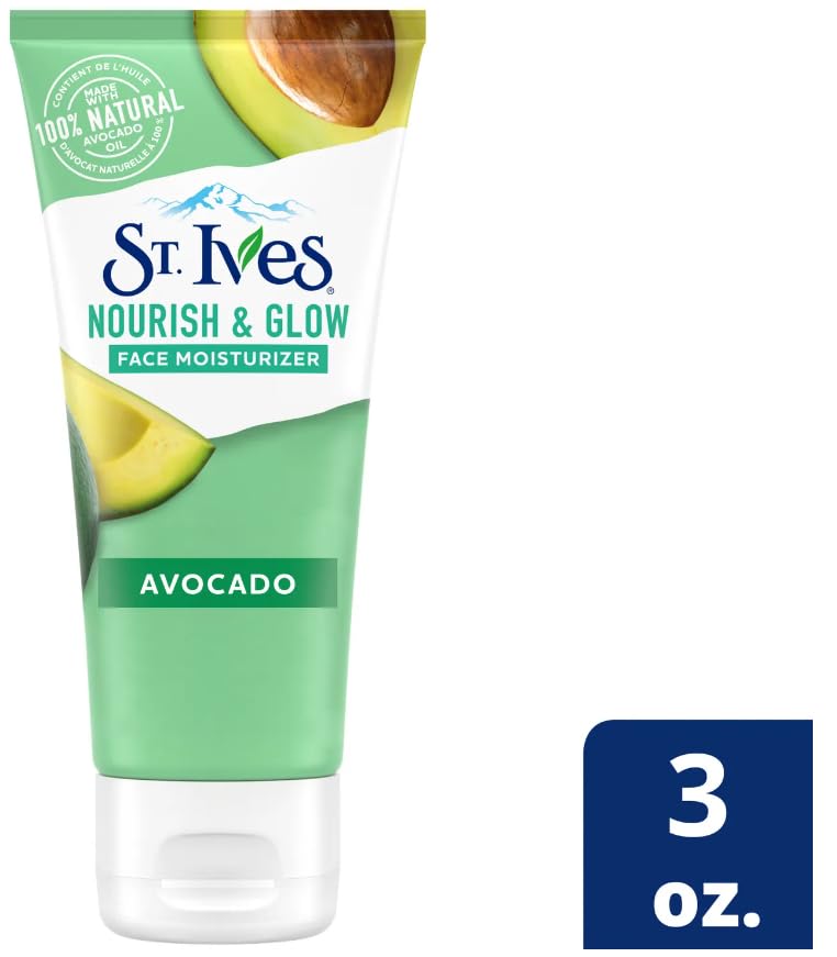 St. Ives cream on palm ready to apply offering quick hydration