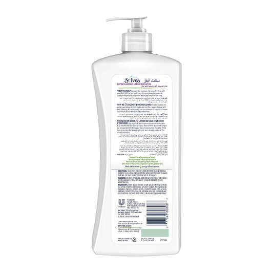 St. Ives back label closeup displaying ingredient and usage details