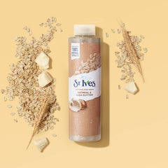 St. Ives oatmeal and shea butter ingredients highlighting natural soothing