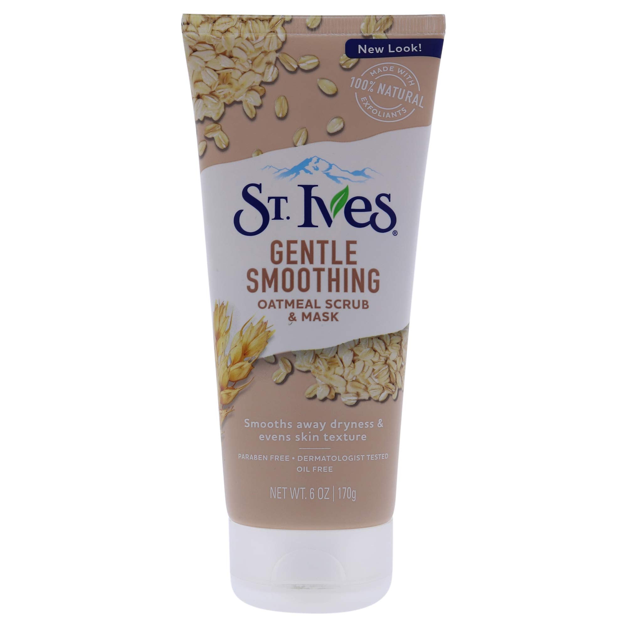 st. ives front jar showing oatmeal scrub for smooth skin