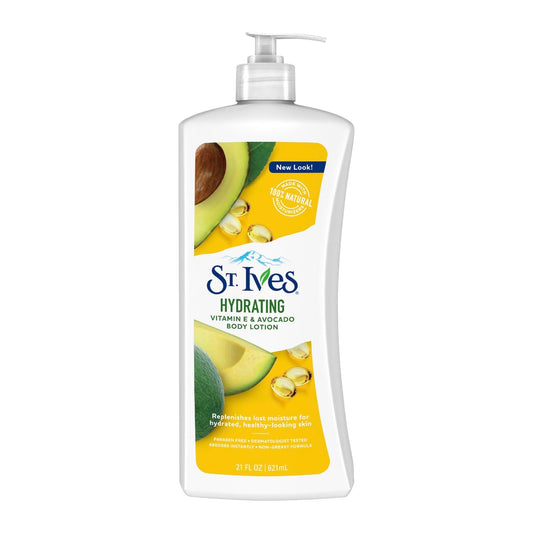 St. Ives front packaging 21 oz showing clean label and natural ingredients benefit