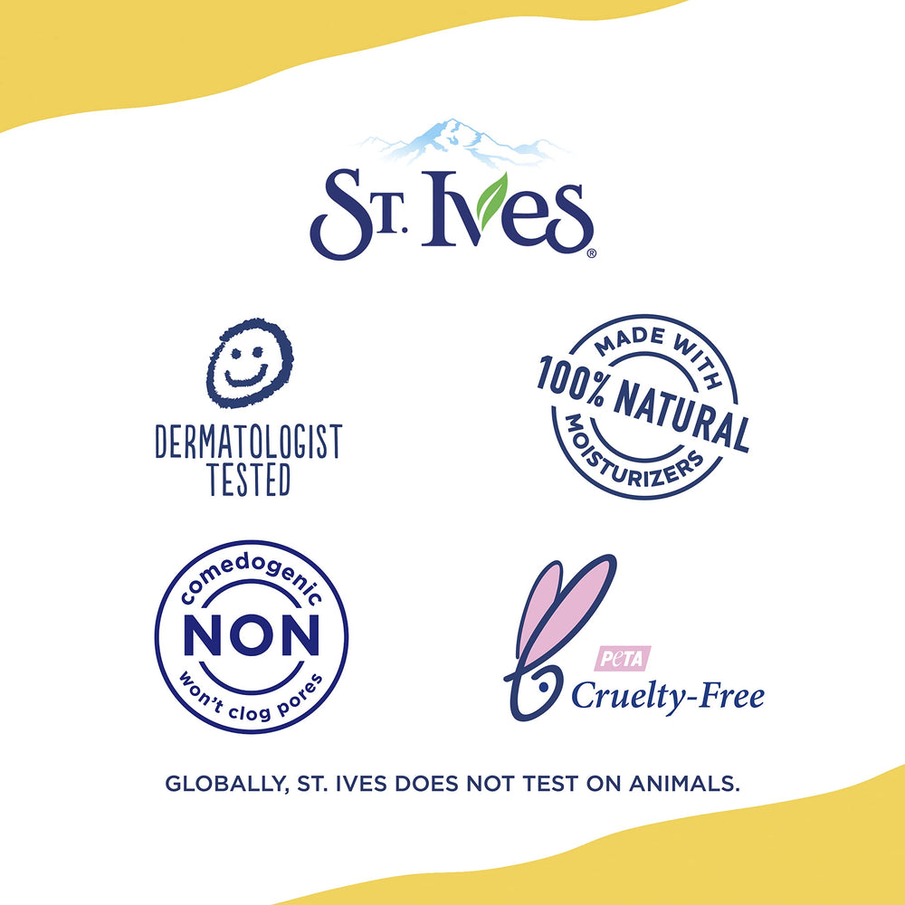 St. Ives moisturizer placed on bathroom shelf for daily routine
