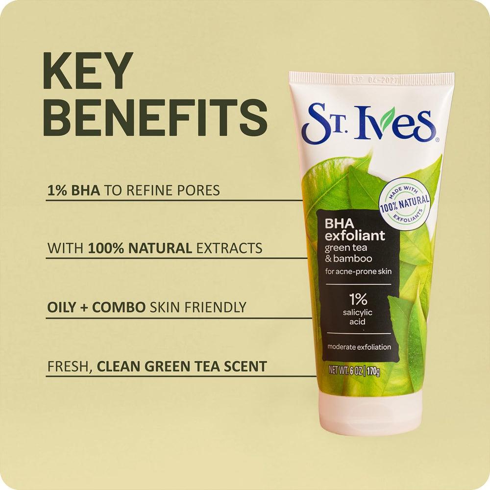 St. Ives pump of product on hand demonstrating application benefit