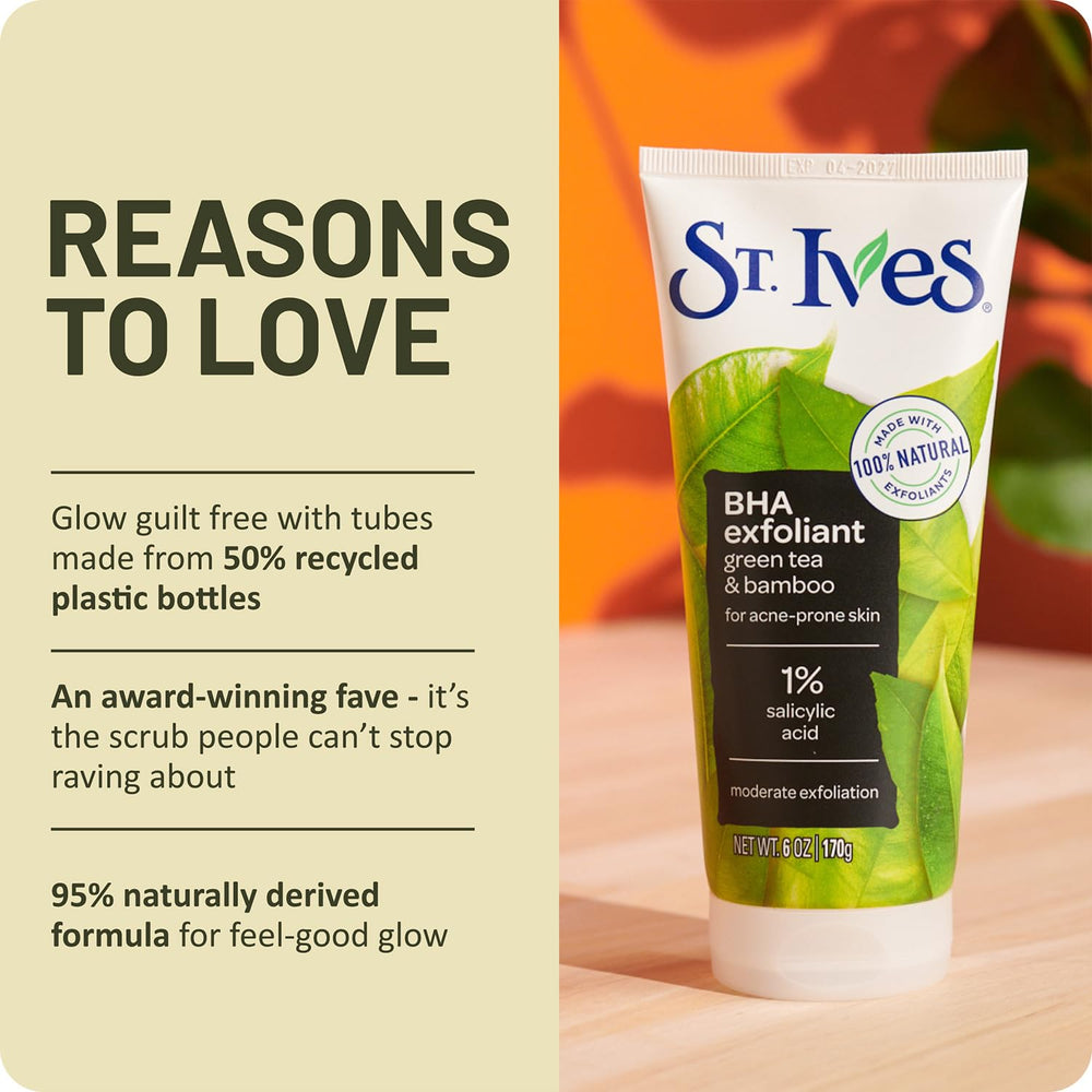 St. Ives 6 oz size comparison showing portable skincare convenience