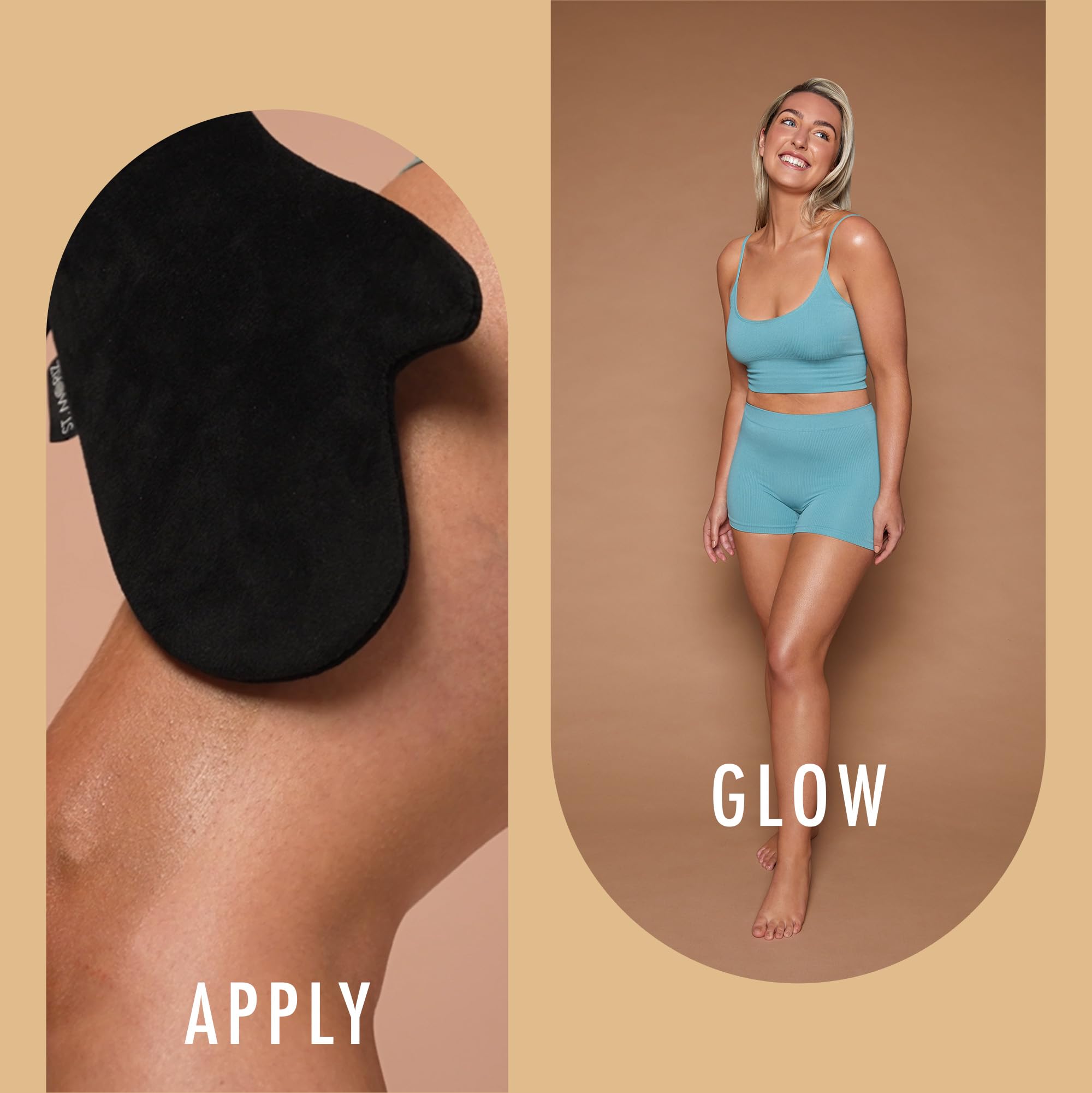 ST. MORIZ double-sided mitt texture detail demonstrating soft pile for streak-free spread