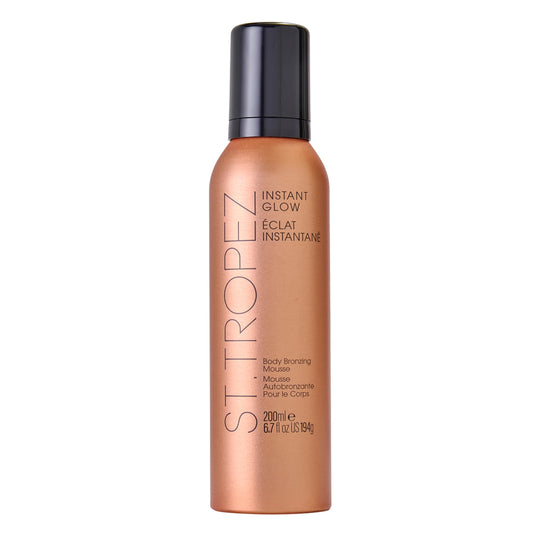 St.Tropez front packaging showing mousse and instant glow benefit