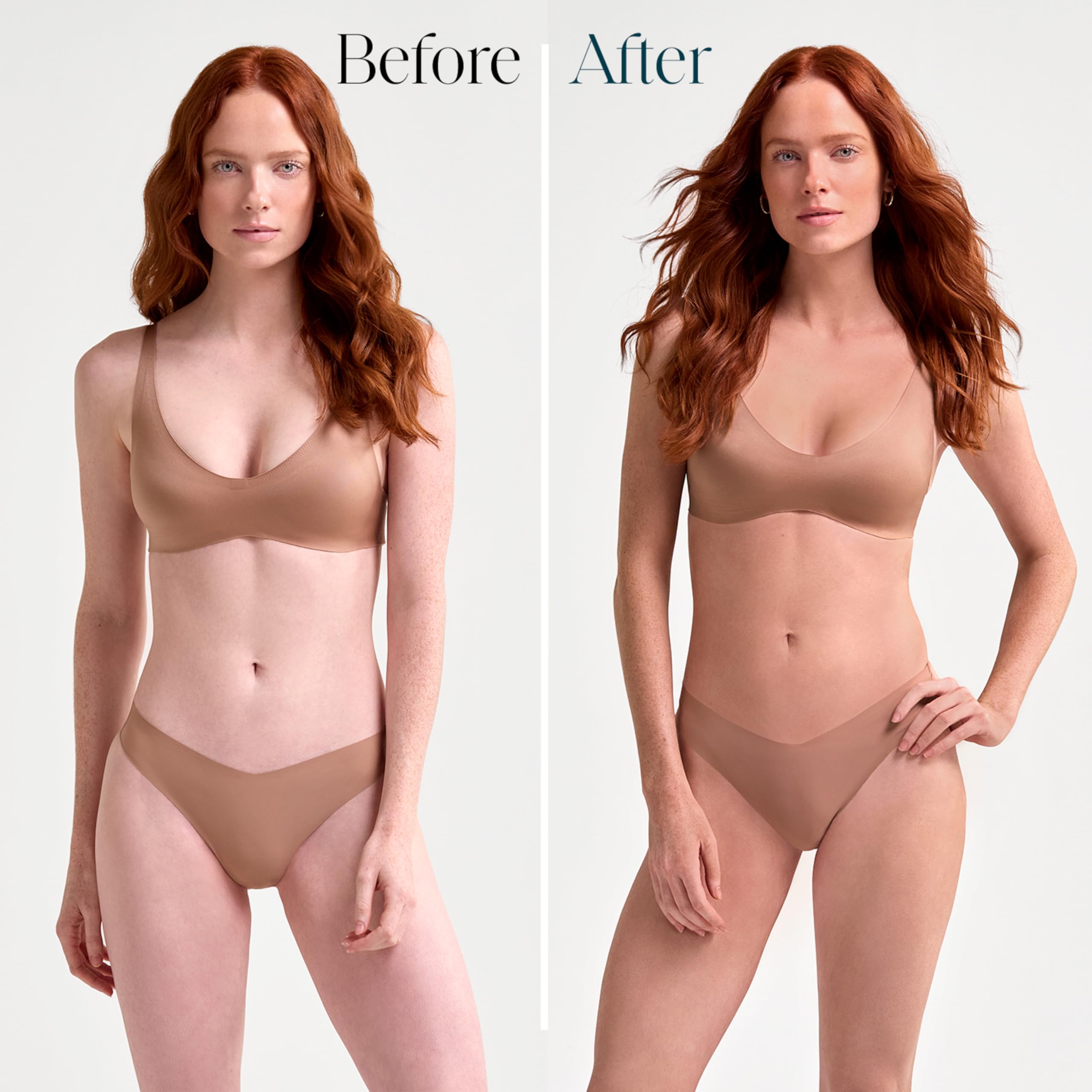 St.Tropez mousse applied with mitt for streak-free, even coverage