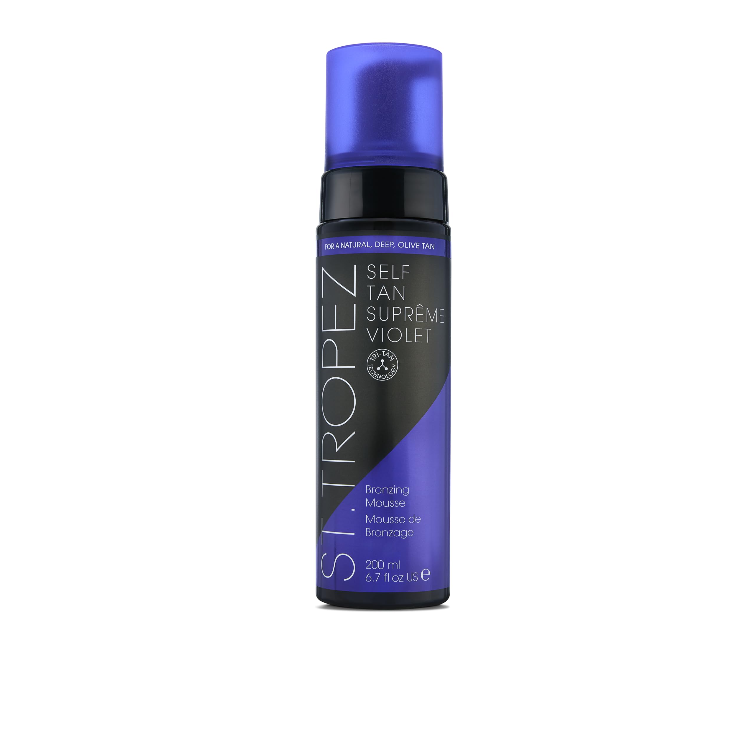 St.Tropez bottle front packaging showing product and benefit