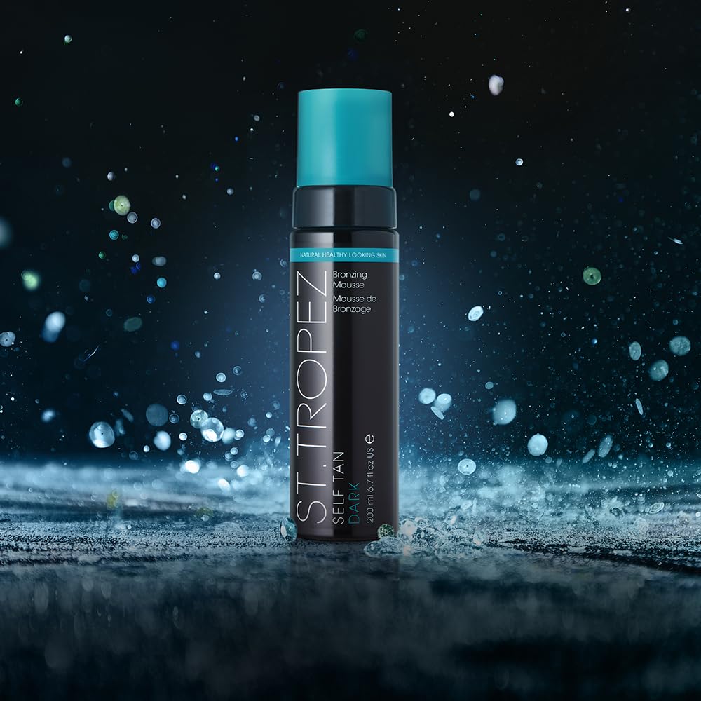 st.tropez mousse texture close-up illustrating lightweight, quick-dry formula benefit