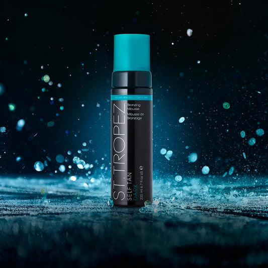 st.tropez mousse texture close-up illustrating lightweight, quick-dry formula benefit