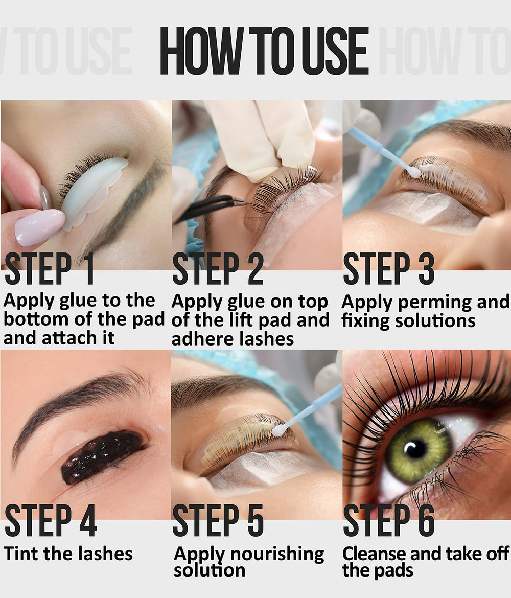 STACY LASH application on lift rod holding lashes securely during lift
