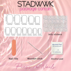 STADWWK layout of 12 sizes and 24 pieces for precise size matching benefit