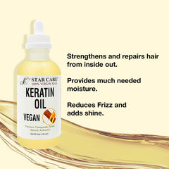 STAR CARE rubbing oil into elbow for deep hydration benefit